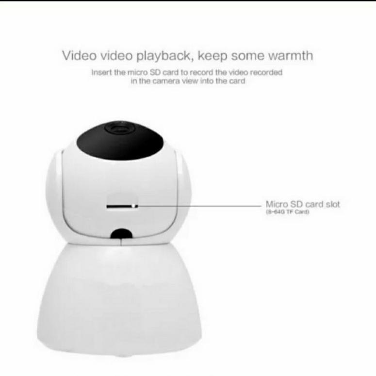 Ipcam Snowman Cctv V380 Ip Camera Mini Hd 1080P Wireless Cctv Wifi Snowman Kamera Cctv