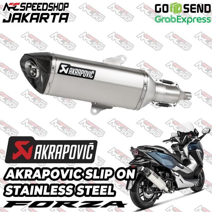 Murah Knalpot Slip On Silincer Exhaust Akrapovic Silencer Akra Stainless Steel Honda Forza 250 300 3