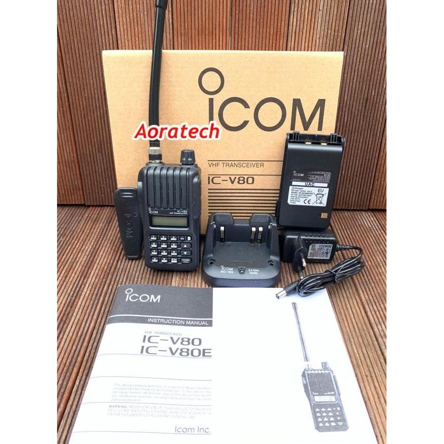 Promo Handy Talky Icom V80 V 80 Icv80 T Ic-V80 Lithium Vhf V80E V80 Walkie Talkie Icom V 80