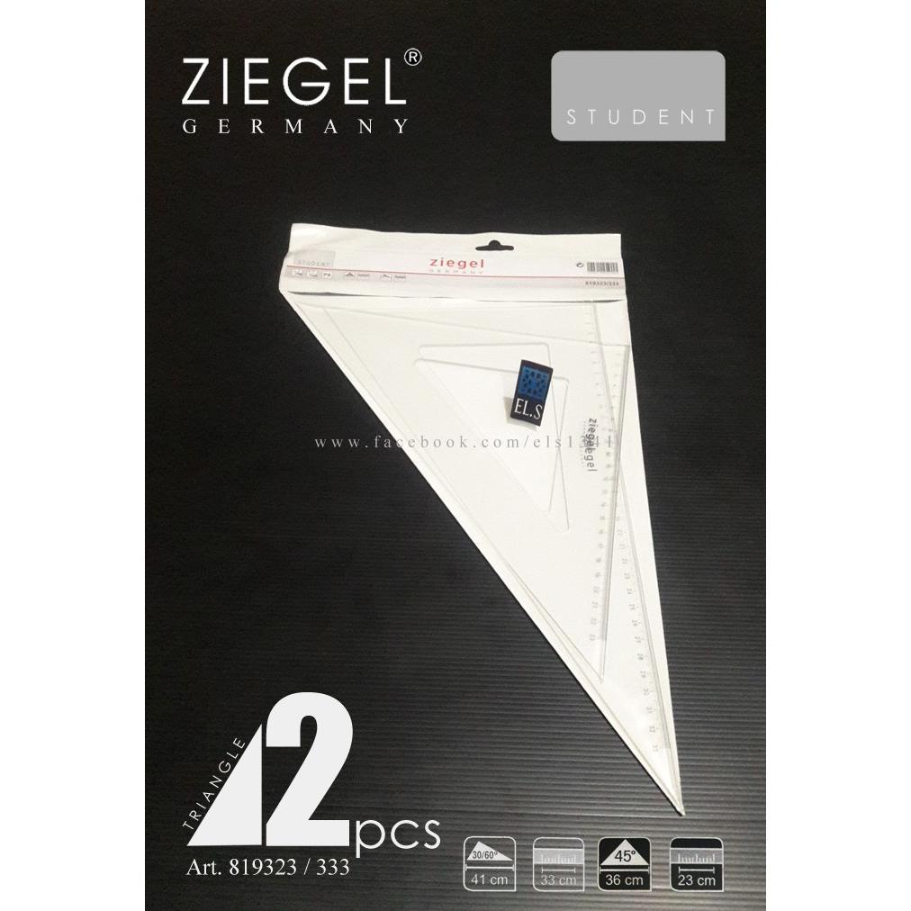 Ziegel Penggaris Segitiga Set