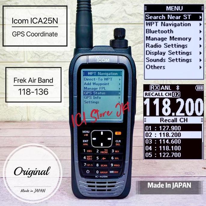 Promo Ht Icom Ic A25N Vhf Airband/Gps Coordinate