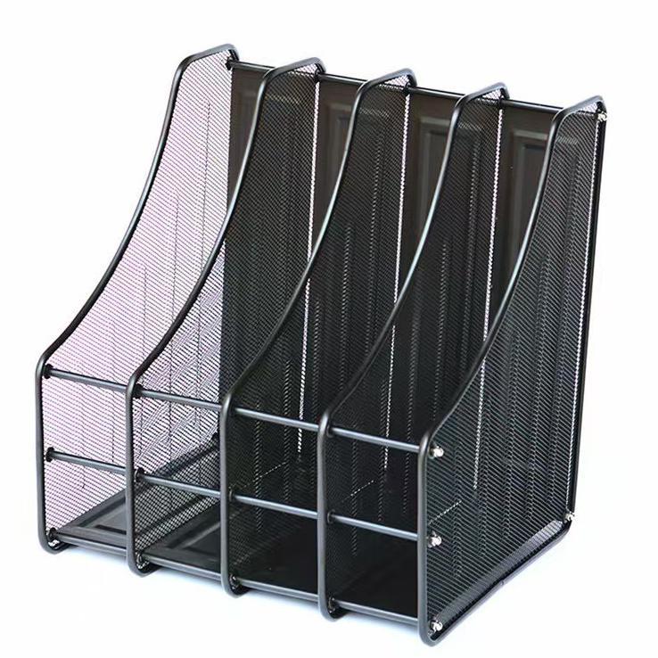 Bobomart Rak Bok File Kantor 3 Tier H307C Rak Layer Dokumen Rak File Tray Organizer Meja Rak Penyimp