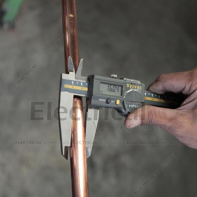 Promo Copper Rod 5/8 Inch Full 16Mm 3 Meter ( Ground, Grounding Tembaga 3M)