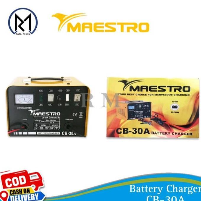 Promo Cb30A Charger Battery Maestro Cas Accu Aki Cb 30A Maestro