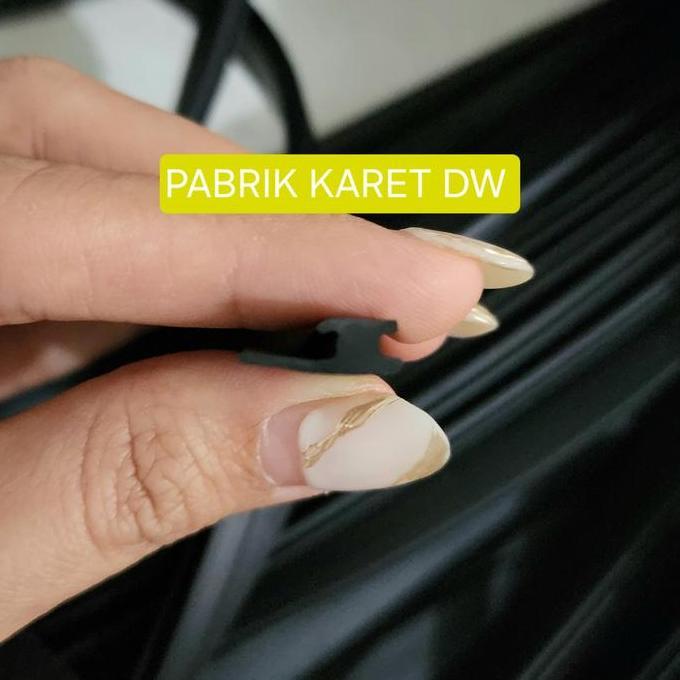 Promo 1 Roll 100M Karet Sirip Jendela Alumunium Ykk Grosir
