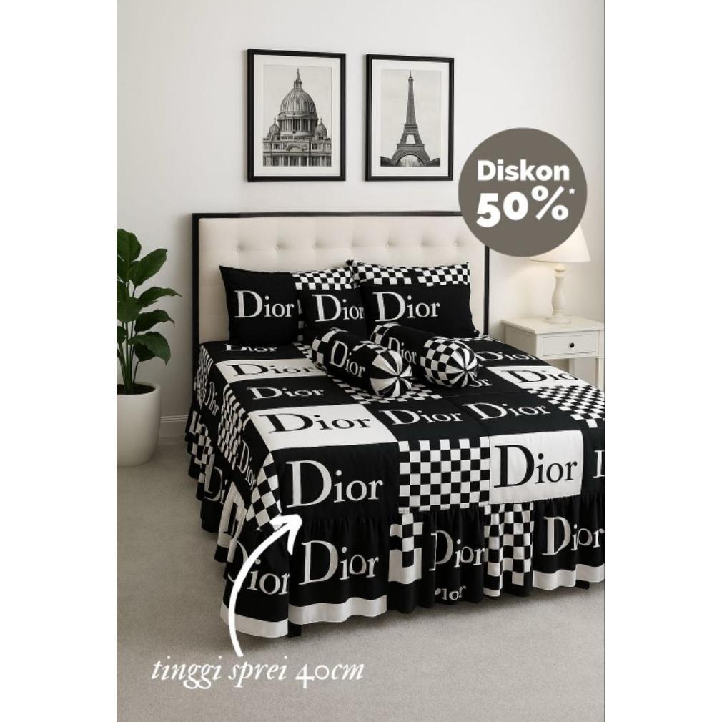 New Deals Seprei Rumbai Sprei Rempel Mewah Seprai Ukuran 180X200 160X200 Bonus Sarung Bantal Dan Gul