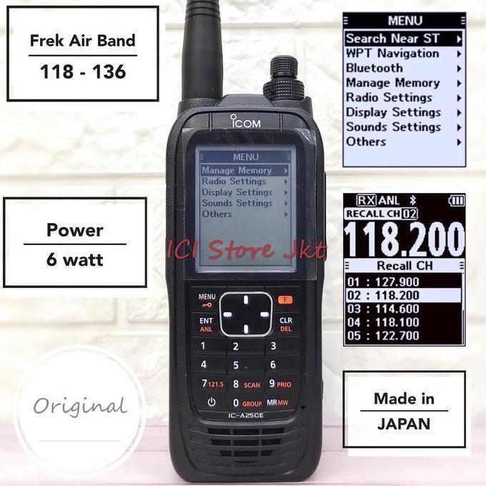 Murah Ht Icom Ic A25Ce / Icom A25 / Ht Air Band