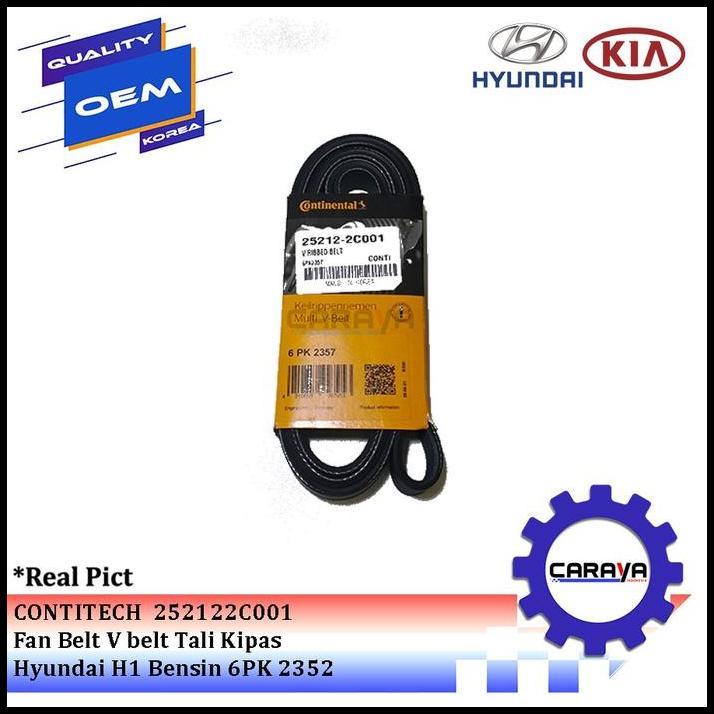HOT DEAL FAN BELT V BELT TALI KIPAS HYUNDAI H1 BENSIN 6PK 2352 6PK2352