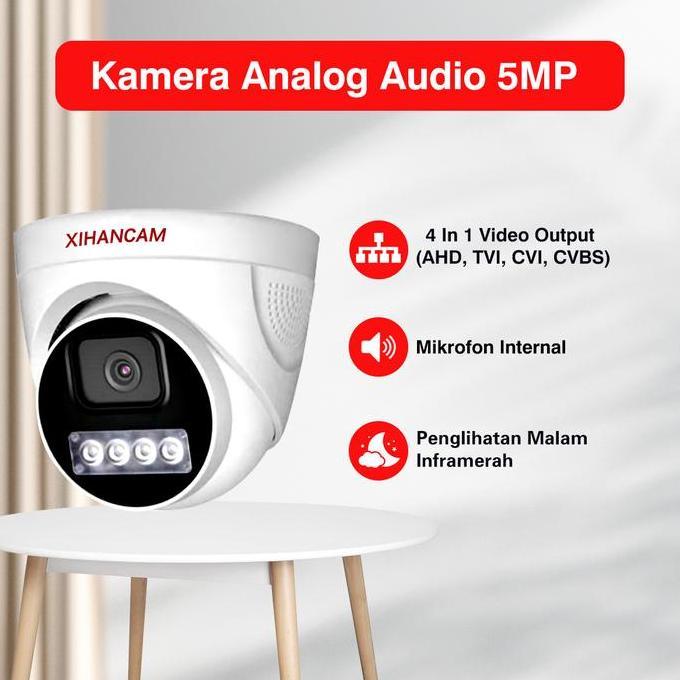 Xihancam 5Mp Paket Cctv 8 Channel Kit Kamera Cctv Analog Ptz Audio Paket Dvr Cctv 8Ch Komplit