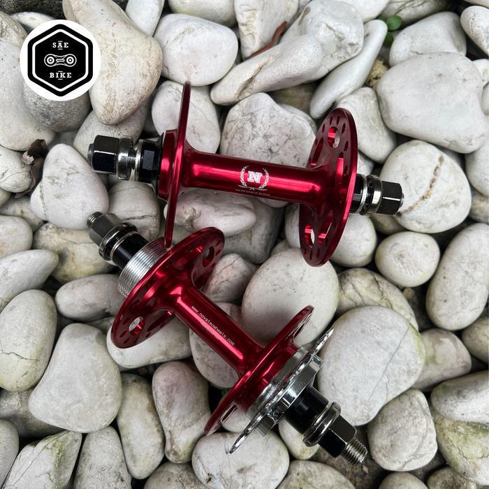 Hub Novatec Fixie Fixed Gear Track Alloy 36h 17T Single Speed Ano Red
