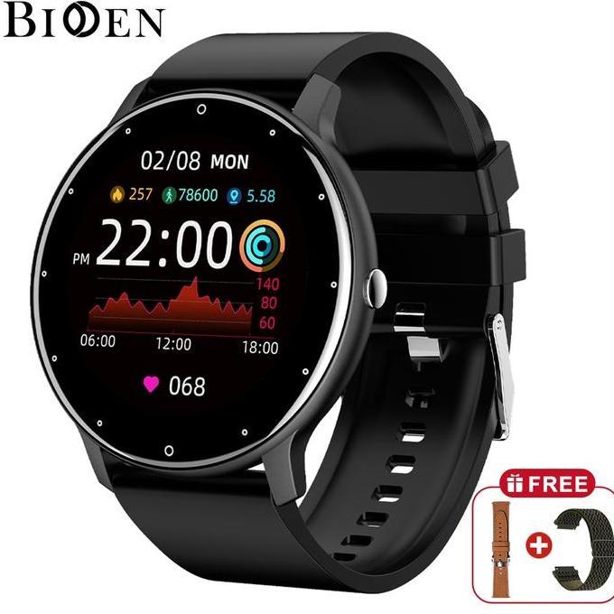 BIDEN Smart Watch Pria Full Touch Screen Phone Call Wireless Charge