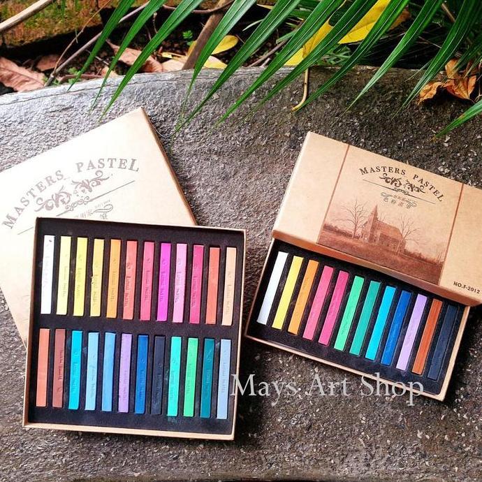 Maries Master Soft Oil Pastel Set Isi 12 / 24 / 48 Warna Marie's Crayon Pastel Mewarnai