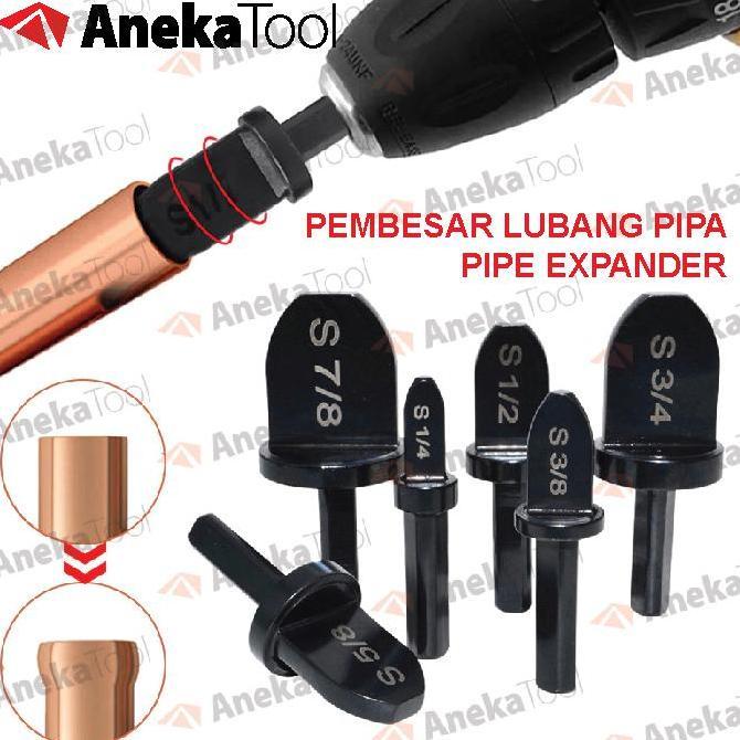 Alat Perbesar Pipa Tube Expander Pipe Expander Kuningan Tembaga 6 Pcs