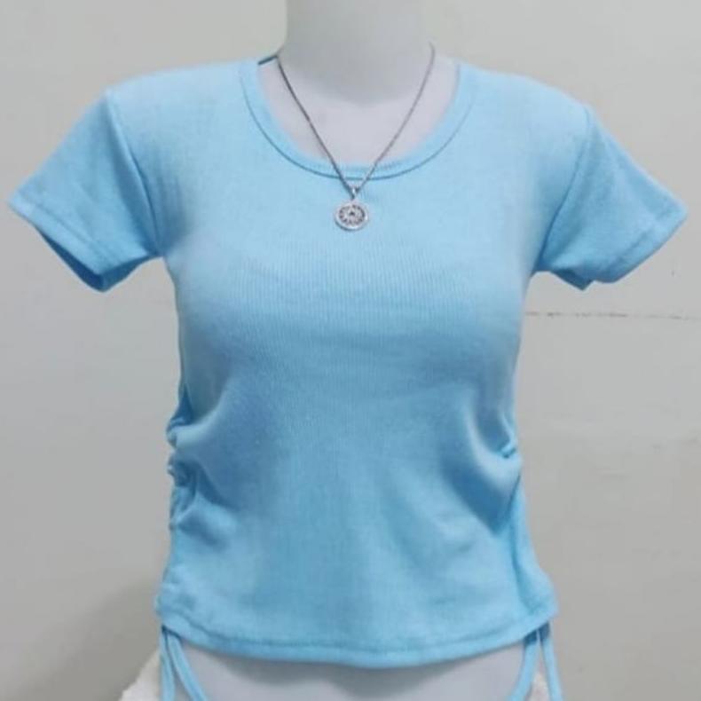 BestPromo Zulfikar Fashion Muslim Kimberly Kaos Rajut Serut Wanita ( Real Pict)