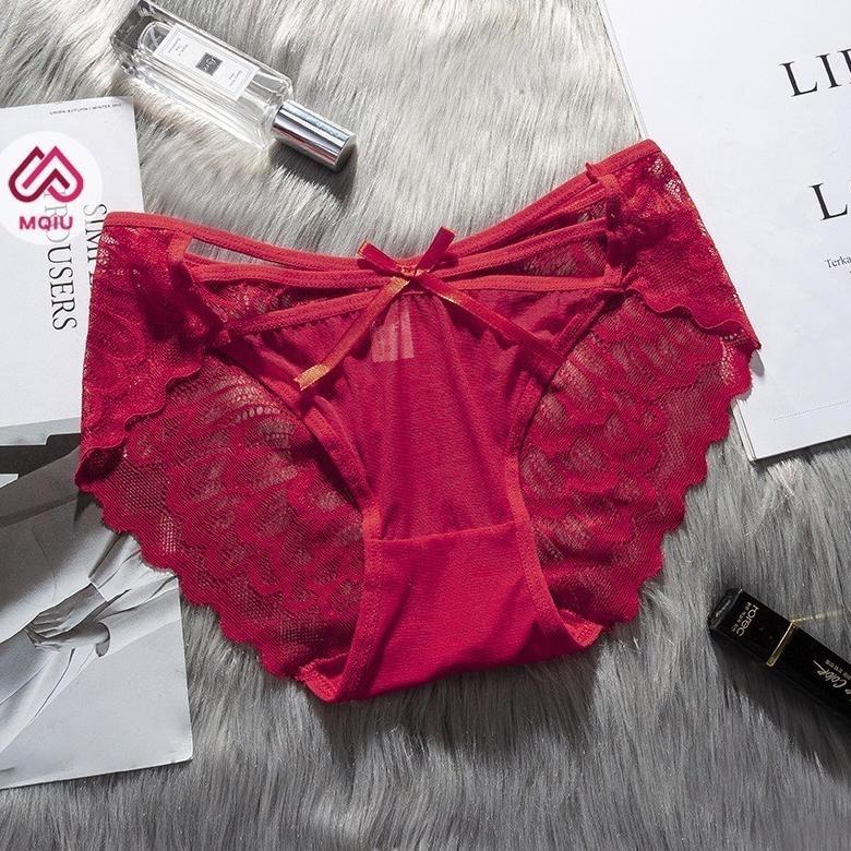 HOT DEALS MQIU - Celana Dalam Wanita Renda Seksi CD Renda g string wanita transparan tali samping Li