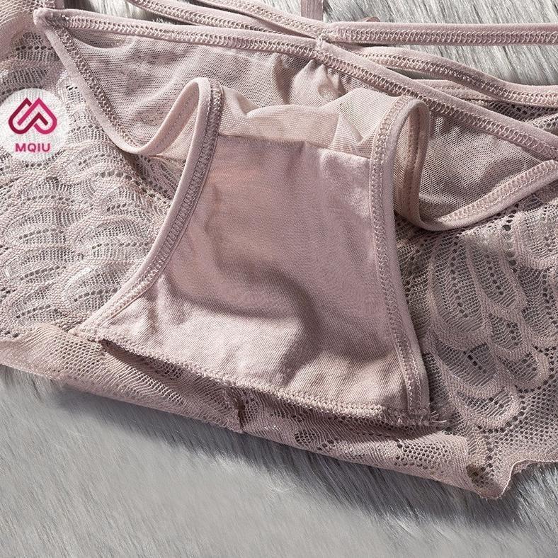 Big Sale Mqiu - Celana Dalam Wanita Renda Seksi Cd Renda G String Wanita Transparan Tali Samping Lin