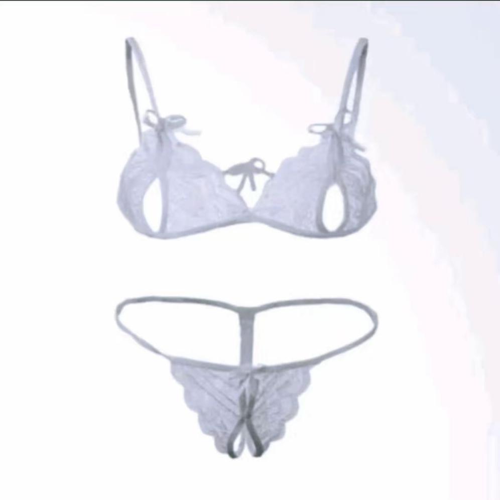 PROMO TERBARU Set Bra Sexy Korea Renda Transparan Lembut