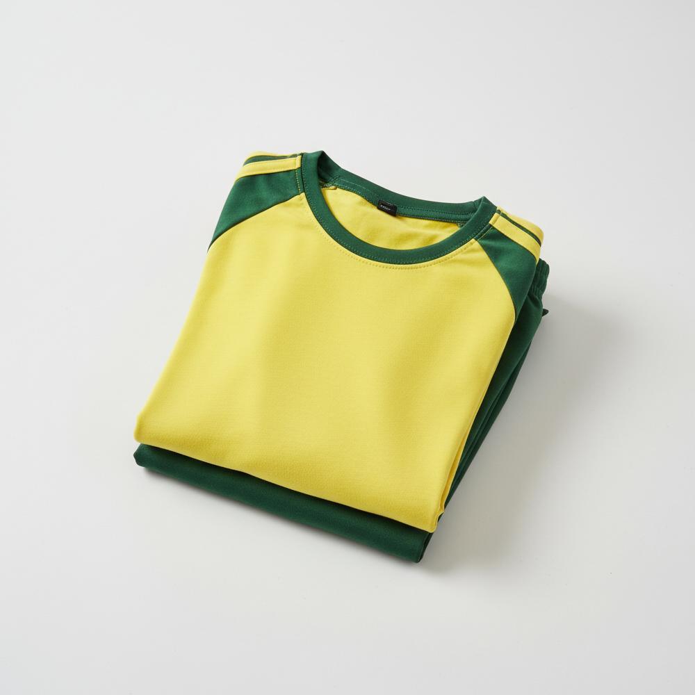 Terbaru Setelan Olahraga Anak Sekolah Training Tk Sd Smp Sma | Baju Olahraga Anak Murah Adem Kuning 