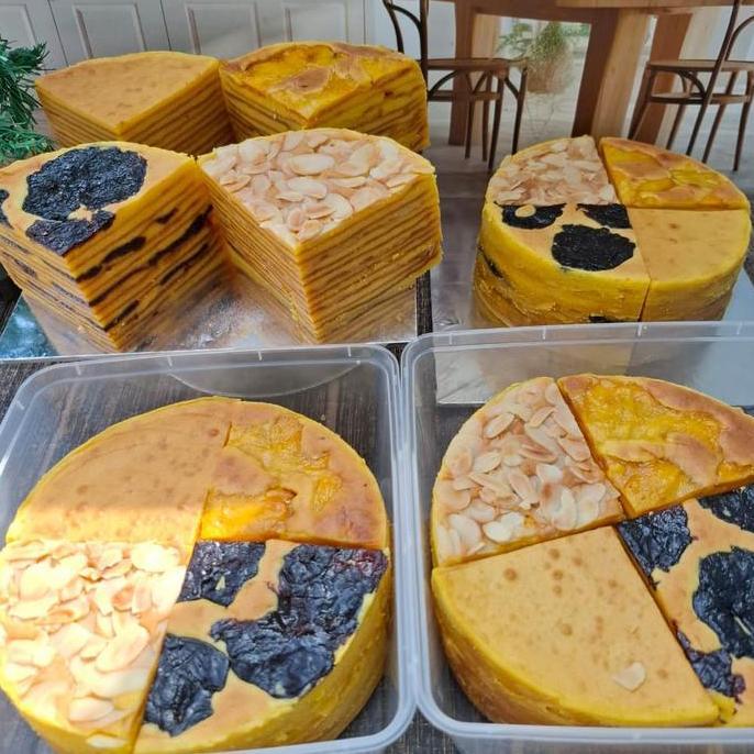 Murah Kue Lapis Legit Empat Sultan Premium Tanpa Terigu Ukuran Kecil Loyang Bulat 16Cm