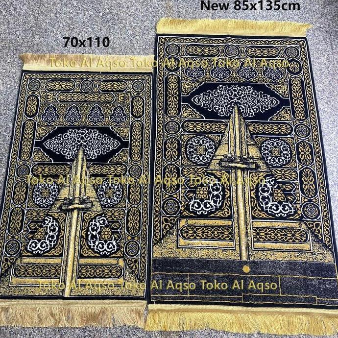 Sajadah Bab Al Kabah/Sajadah Kiswa ka'bah/Sajadah Kiswah Ori