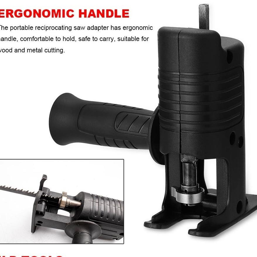 Jld Adaptor Reciprocating Jigsaw Tambahan Jig Saw Mesin Bor Tangan Gergaji Konektor Sambungan Bor Ge