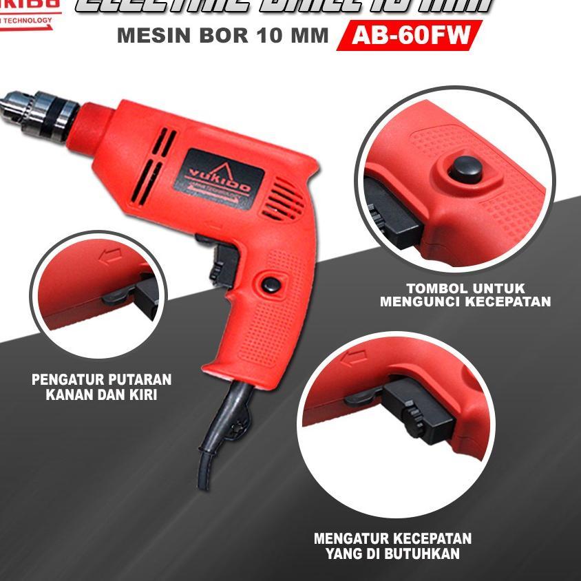 Maktec Mesin Bor Listrik 10Mm Mt60 Mt 60 Putaran Bolak Balik