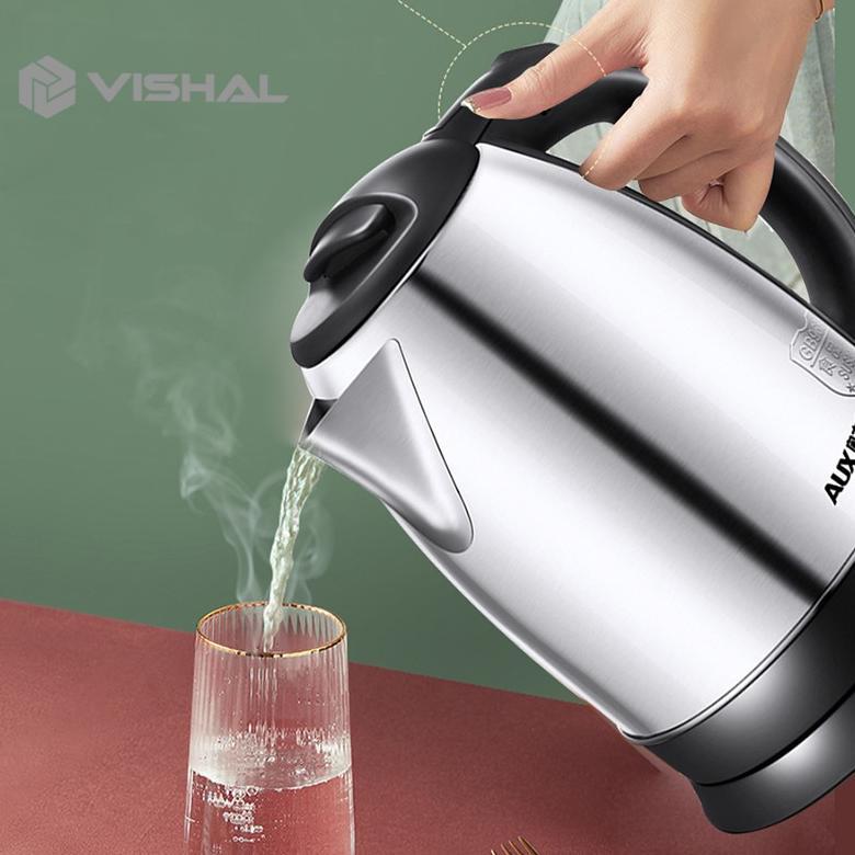 NEW VISHAL Teko listrik  Pemanas Air /Kettle Electric Stainless Pembuat Kopi Teh VS-1801