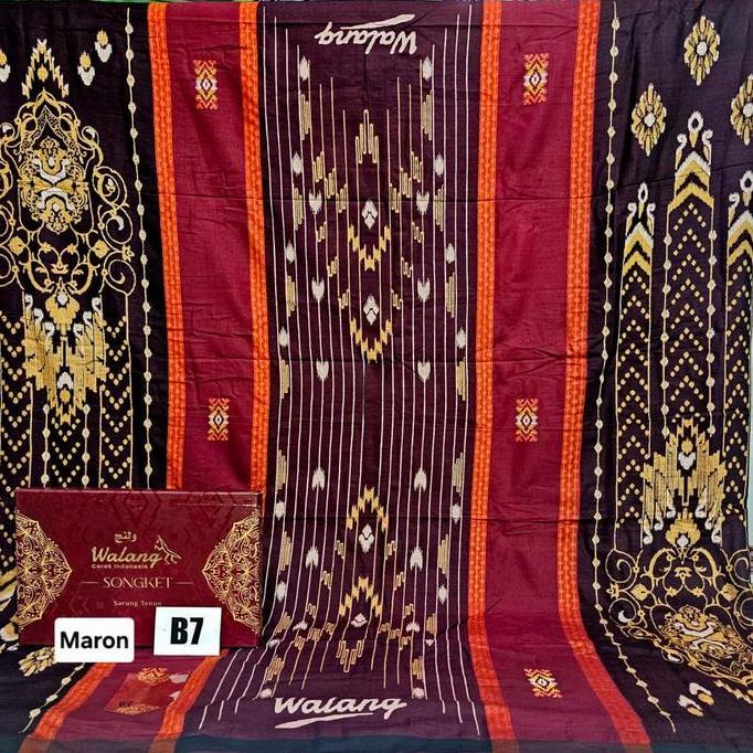 Sarung Walang Signature Songket DJR Motif Dobby Jacquard Rantai Mewah