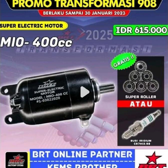 ZISIMAHE DINAMO STARTER BRT MIO SPORTY FREE ROLLER BRT ATAU BUSI RACING BRT ORIGINAL BRT