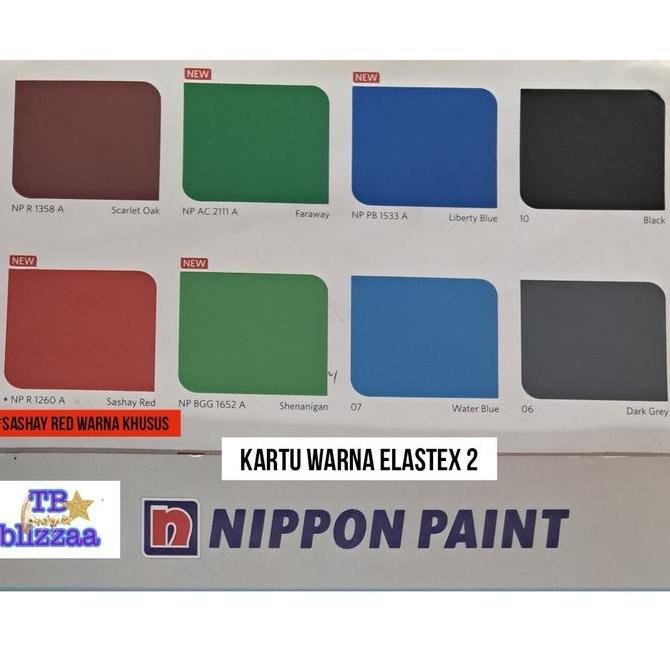 Ofisu- Elastex 4 Kg Waterproof 3 In 1 Nippon Paint Elastex 4Kg Abu2 Putih Elastex Warna 4 Kg Galon N