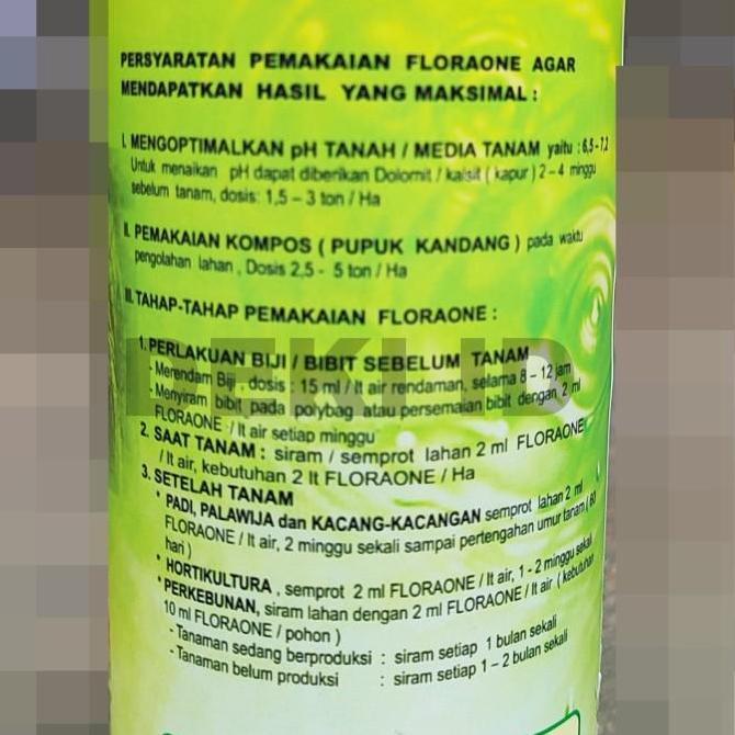 Park- Floraone 1 L Tricoderma Cair Fungsida Hayati Pgpr Rhizobium Pestisida Organik
