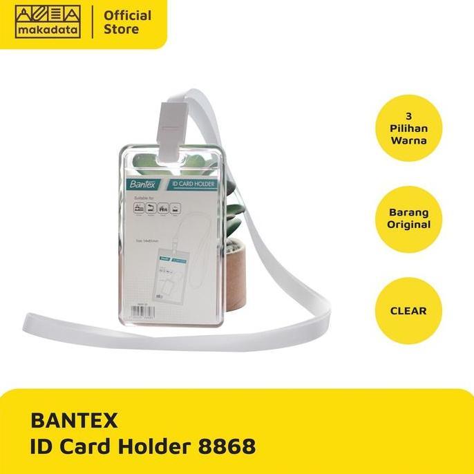 NAME TAG | ID CARD ACRYLIC TRANSPARAN LANYARD BANTEX 8868 MURAH