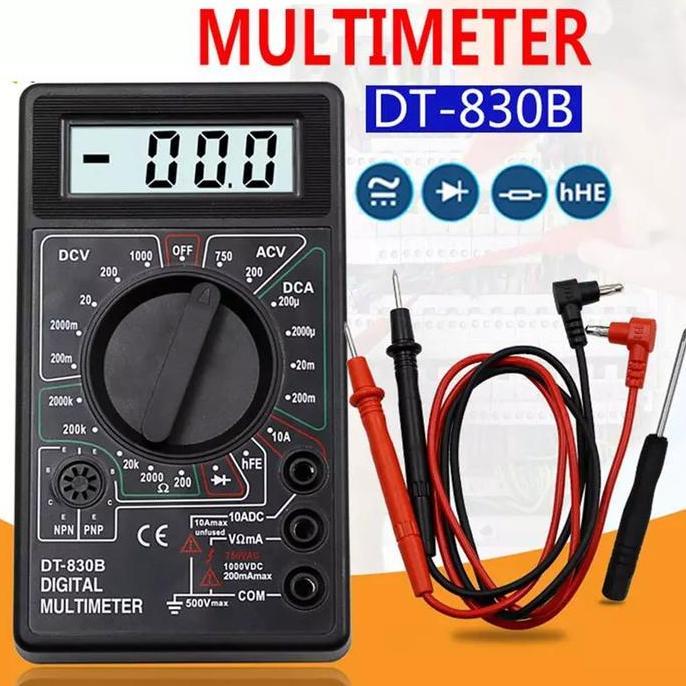 Digital Multitester Avometer Dt-830B Mini Digital Multimeter - Multi Tester Avo