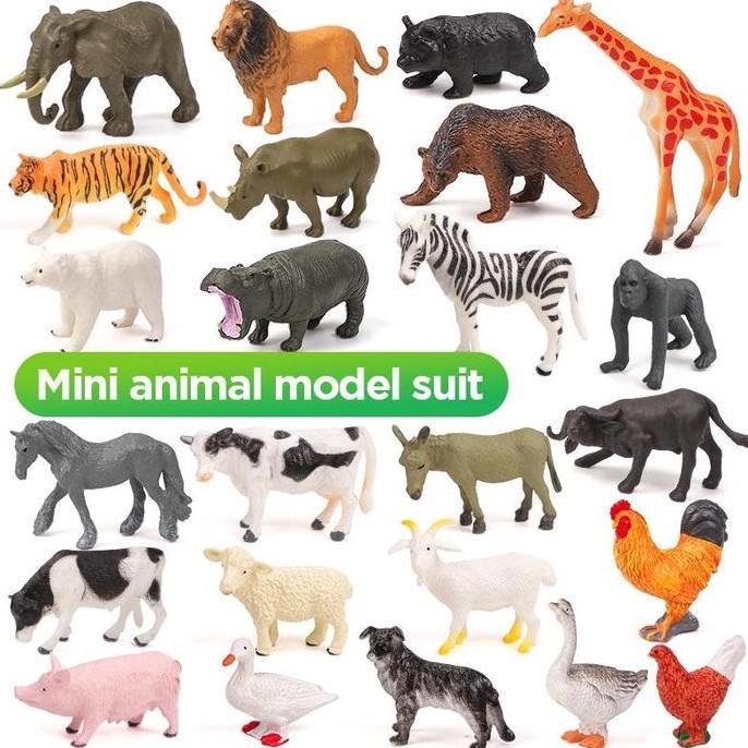 Mainan Hewan Action Anak Animal Mainan Figure Farm Poultry Set Kecil Binatang Animal Toys
