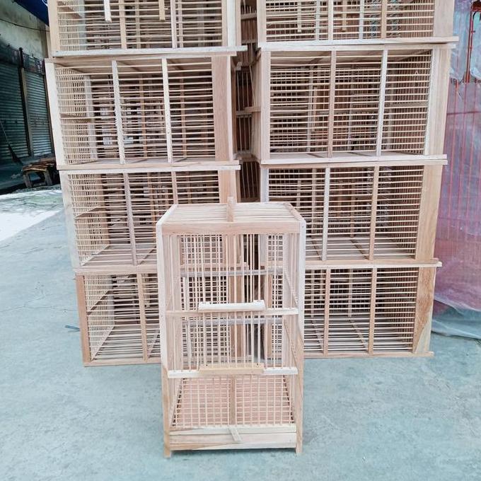 sangkar/kandang pleci kayu jati