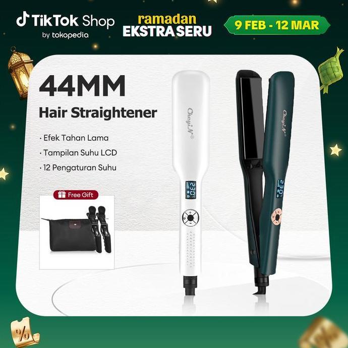 CKEYIN DENGAN LAYAR LCD PENGUNCI CERDAS PTC 44MM CATOKAN RAMBUT CATOKAN / PENGERITING RAMBUT KERING 