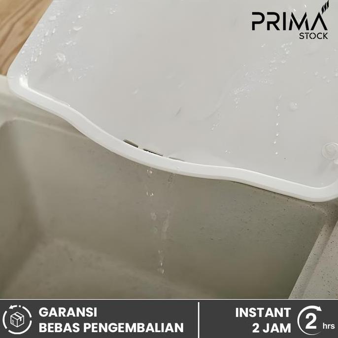 LYNVIOND Rak Piring Tempat Sendok + Nampan Tatakan Baki Tirisan Pengering Dish Rack Plastik Putih Mu