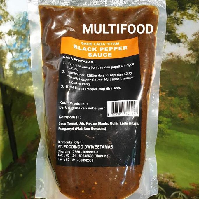 Cod,Bisa- Saus Blackpepper Steak / Saus Bumbu Lada Hitam My Taste Halal