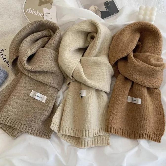 Ernatopsekret - Syal rajut korea Syal winter syal musim dingin Syal leher auntum Scraft winter syal 