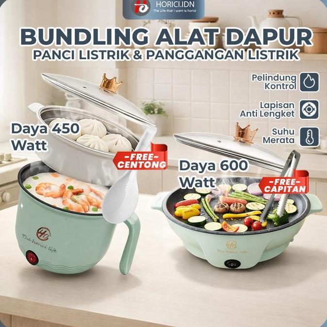 Altwood- Buy 1 Free 4 Panggangan Multifungsi Bbq Elektrik Panci Pemanggang Anti Lengket Persegi Panj