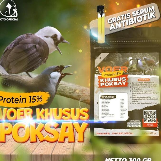 Voer Burung Poksay | Voer Harian | Voer Nutrisi Komplit | Joyo Voer Khusus Poksay Allshop