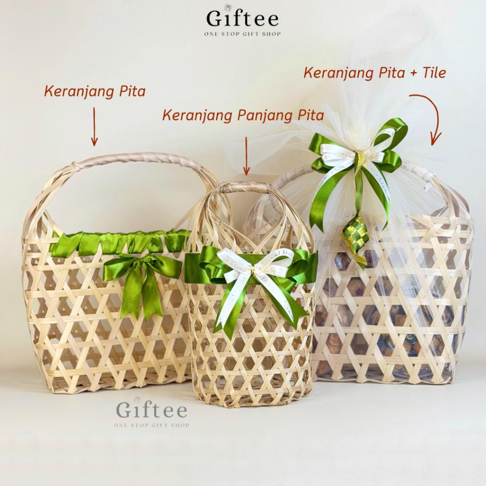 ZORUNE HAMPERS LEBARAN CAIRO PARCEL SET KUE KERING KERANJANG COOKIES TAS ANYAMAN BAMBU ROTAN KADO HA