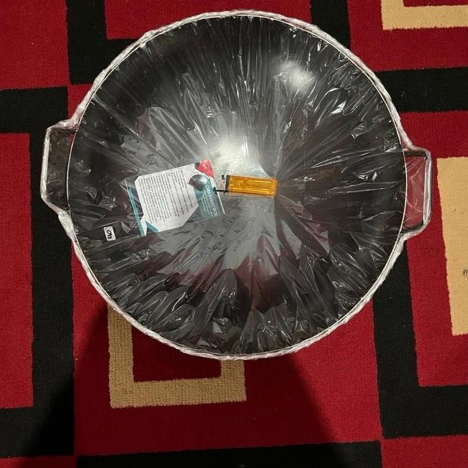 Altwood- Wajan Baja Anti Lengket Seasoning 40Cm Wok Penggorengan Anti Lengket