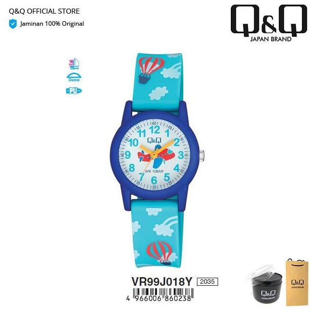 Pahseller_ - QQ QnQ QQ Original Arloji Jam Tangan Anak Lucu Motif Analog - VR99 VR99J Tahan Air