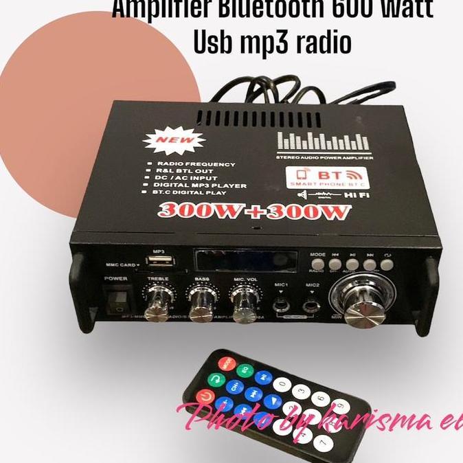 POWER AMPLIFIER BLUETOOTH KARAOKE HOME THEATHER 600 WATT Amplifier Rumah