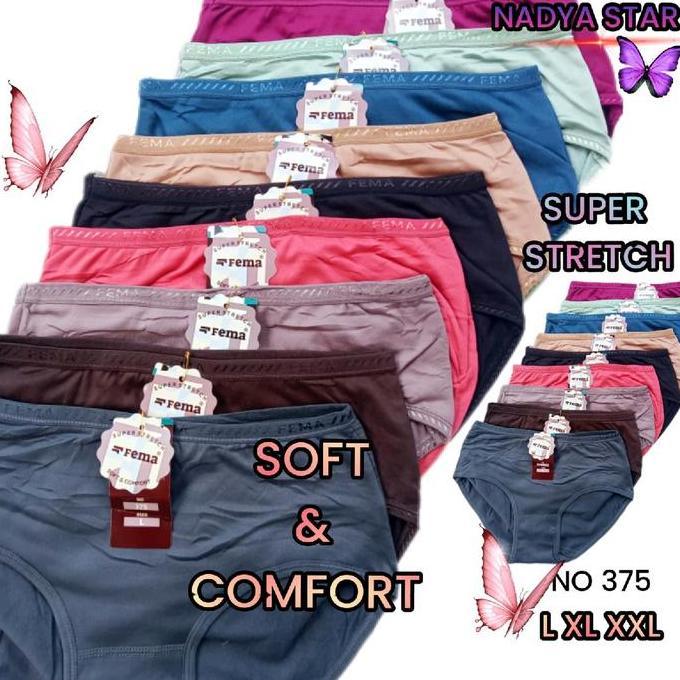 Wkwkwk- 12Pcs&6Pcs Celana Dalam Wanita Fema Cd Wanita Dewasa Fema