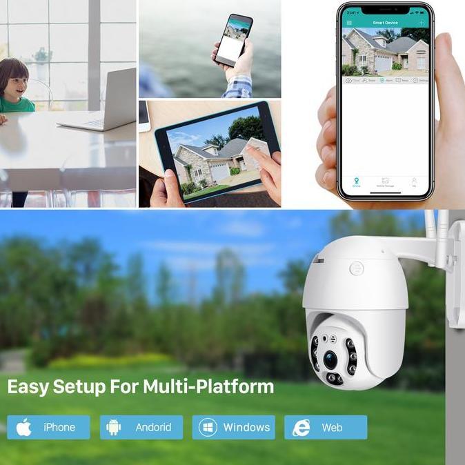 Looking- Kamera Cctv Outdoor Ip67 5Mp Wifi Tuya Color Night Vision - Cctv Sd01