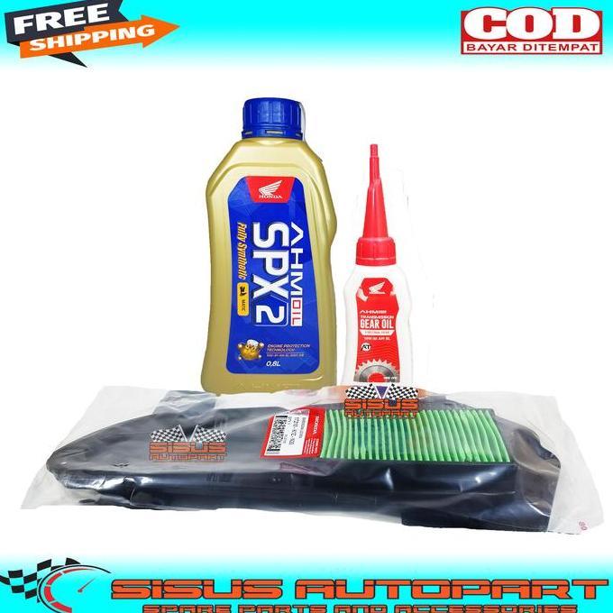 Paket Oli Spx 2 Oli Gardan Filter Udara Pcx 160 New Stylo 160 Vario 160 / Oli Spx 2 Filter Udara Pcx