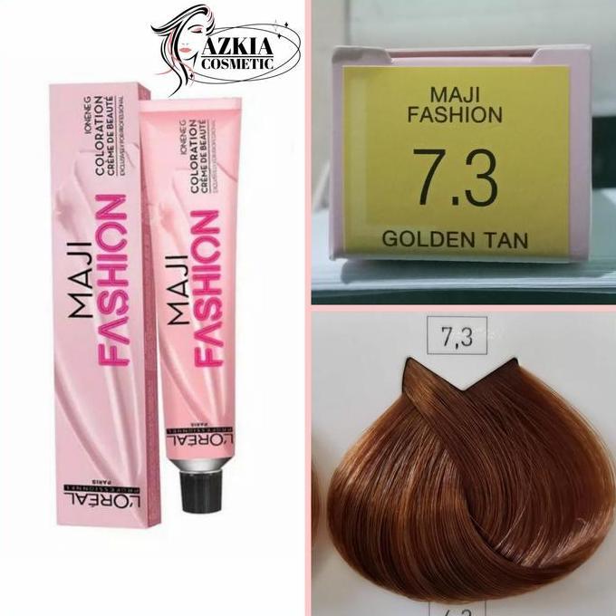 Cat Pewarna Rambut L'oreal Maji Fashion 50ml 7.3 GOLDEN TAN