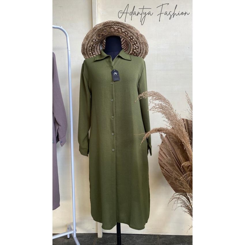 Tunik Zalfa Crinkle/Tunik Remaja Terbaru/Tunik Daily/Tunik Zalfa Adem (Bisa Cod) Original